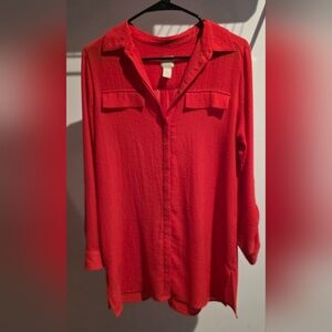 Chico's Vibrant Coral Blouse